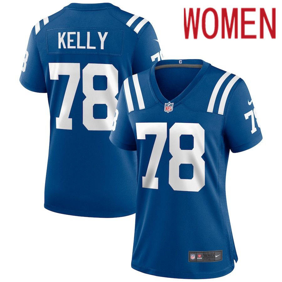 Cheap Women Indianapolis Colts 78 Ryan Kelly Nike Royal Game NFL Jersey